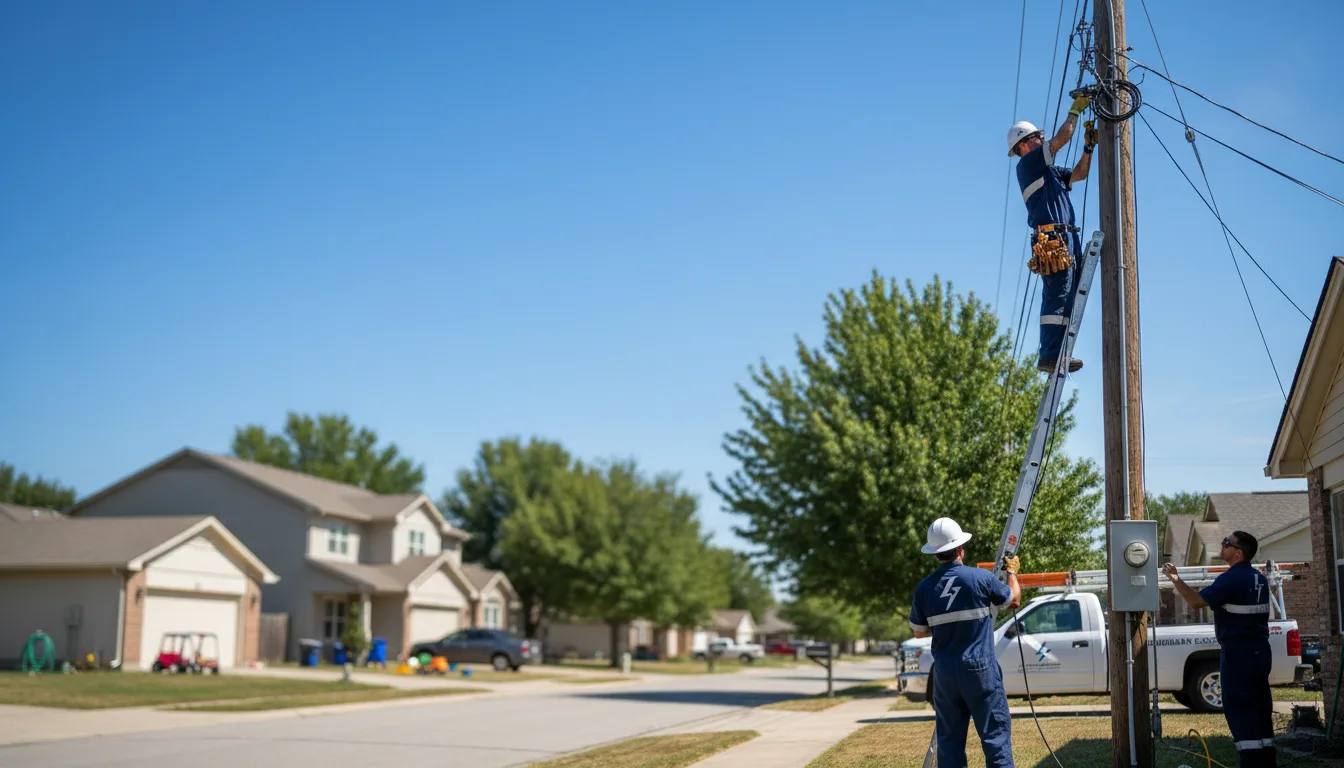 Residential electrician providing installation services in Ludlow, MA